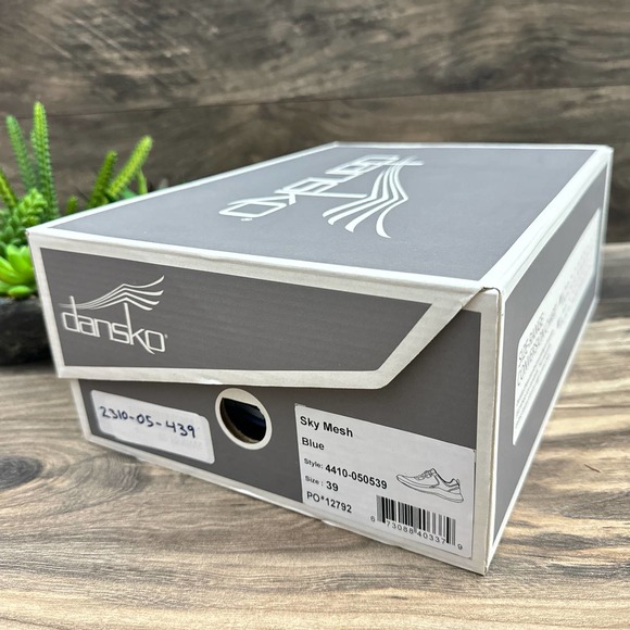 NIB Dansko Sky Mesh 39 8.5-9 Blue Lace Up Walking Sneakers - Picture 10 of 11